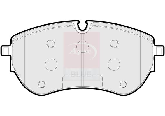 Apec Blue PD3911 Brake Pad Set, disc brake - 1