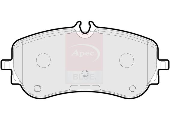 Apec Blue PD3912 Brake Pad Set, disc brake - 1