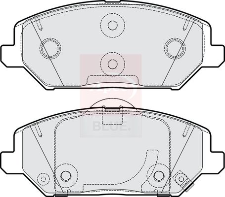 Apec Blue PD3914 Brake Pad Set, disc brake - 1