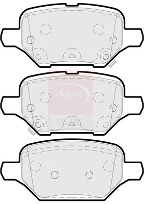 Apec Blue PD3915 Brake Pad Set, disc brake - 1