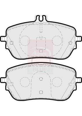 Apec Blue PD3916 Brake Pad Set, disc brake - 1