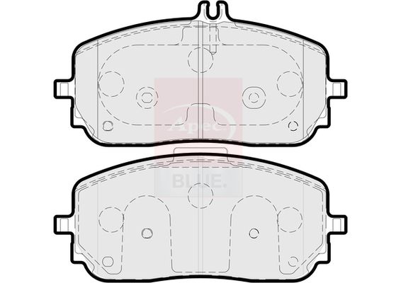 Apec Blue PD3917 Brake Pad Set, disc brake - 1