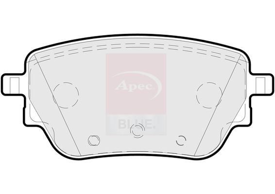 Apec Blue PD3918 Brake Pad Set, disc brake - 1