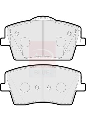 Apec Blue PD3920 Brake Pad Set, disc brake - 1