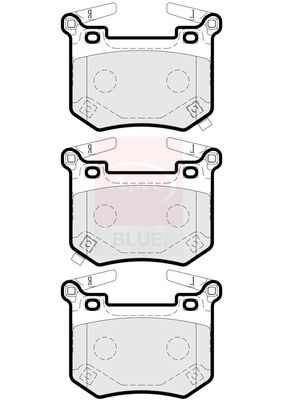 Apec Blue PD3922 Brake Pad Set, disc brake - 1