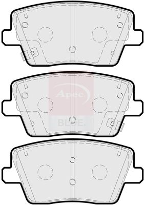 Apec Blue PD3923 Brake Pad Set, disc brake - 1