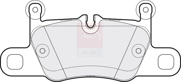 Apec Blue PD3925 Brake Pad Set, disc brake - 1