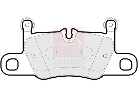 Apec Blue PD3925 Brake Pad Set, disc brake - 2