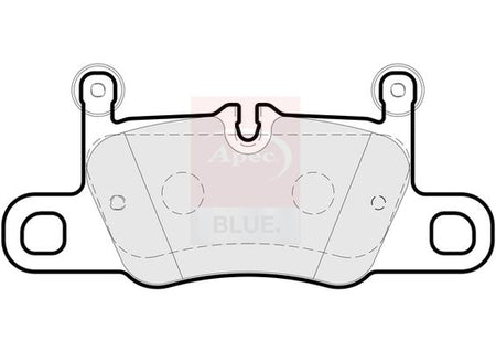 Apec Blue PD3925 Brake Pad Set, disc brake - 2