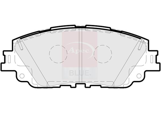 Apec Blue PD3930 Brake Pad Set, disc brake - 1