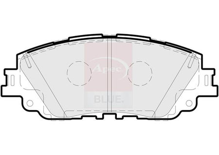 Apec Blue PD3930 Brake Pad Set, disc brake - 1
