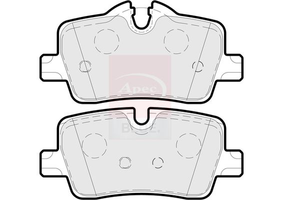 Apec Blue PD3932 Brake Pad Set, disc brake - 1