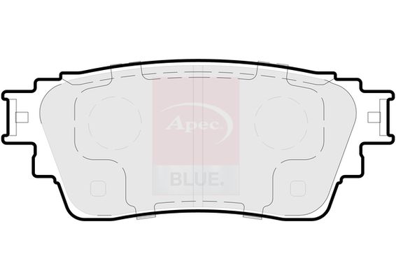 Apec Blue PD3933 Brake Pad Set, disc brake - 1