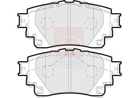 Apec Blue PD3934 Brake Pad Set, disc brake - 1