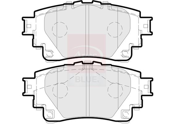 Apec Blue PD3934 Brake Pad Set, disc brake - 1