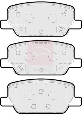 Apec Blue PD3936 Brake Pad Set, disc brake - 1