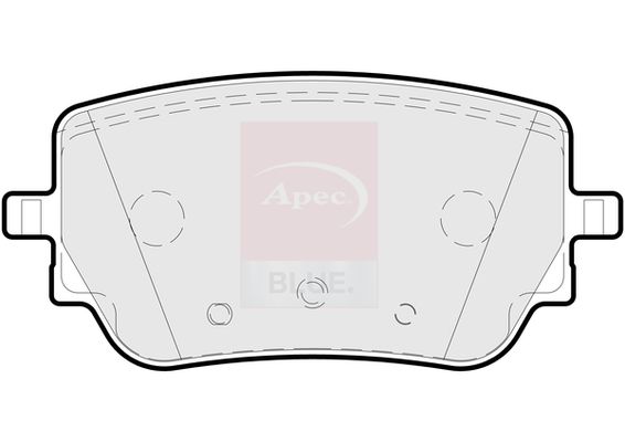 Apec Blue PD3937 Brake Pad Set, disc brake - 1