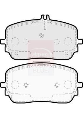 Apec Blue PD3940 Brake Pad Set, disc brake - 1