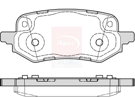 Apec Blue PD3947 Brake Pad Set, disc brake - 1