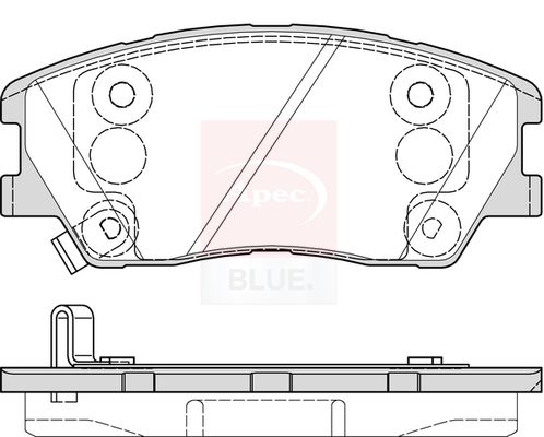 Apec Blue PD3952 Brake Pad Set, disc brake - 1