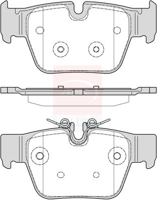 Apec Blue PD3956 Brake Pad Set, disc brake - 1