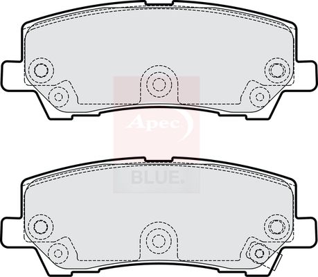 Apec Blue PD3958 Brake Pad Set, disc brake - 1