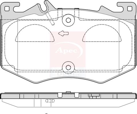 Apec Blue PD3975 Brake Pad Set, disc brake - 1