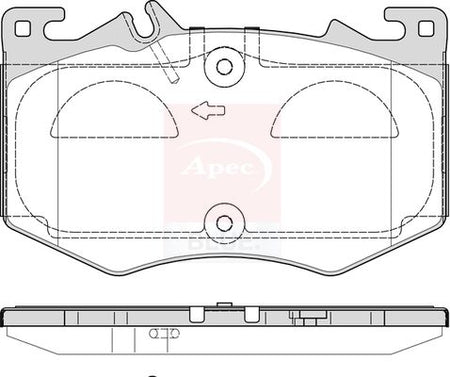 Apec Blue PD3975 Brake Pad Set, disc brake - 1