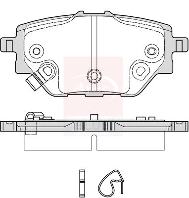 Apec Blue PD3983 Brake Pad Set, disc brake - 1