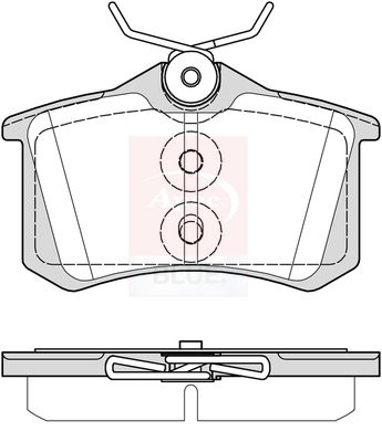 Apec Blue PD3984 Brake Pad Set, disc brake - 1