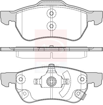Apec Blue PD3985 Brake Pad Set, disc brake - 1