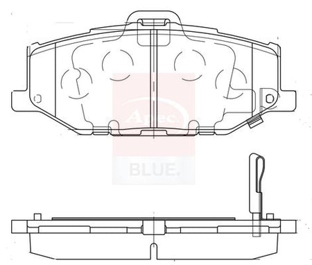 Apec Blue PD3991 Brake Pad Set, disc brake - 1