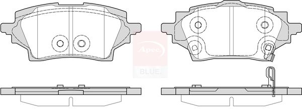Apec Blue PD3992 Brake Pad Set, disc brake - 1