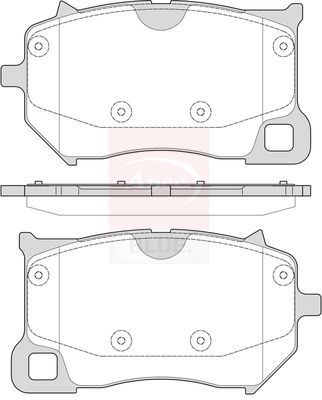 Apec Blue PD3995 Brake Pad Set, disc brake - 1