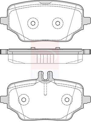 Apec Blue PD4009 Brake Pad Set, disc brake - 1