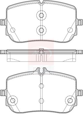 Apec Blue PD4015 Brake Pad Set, disc brake - 1
