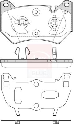 Apec Blue PD4020 Brake Pad Set, disc brake - 1