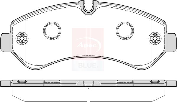 Apec Blue PD4026 Brake Pad Set, disc brake - 1