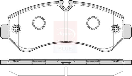 Apec Blue PD4026 Brake Pad Set, disc brake - 1
