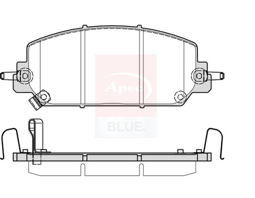 Apec Blue PD4029 Brake Pad Set, disc brake - 1