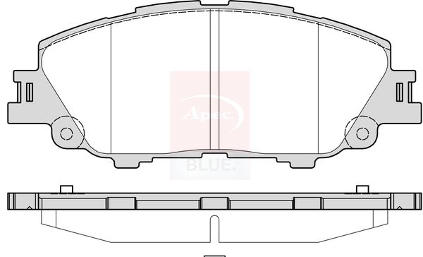 Apec Blue PD4030 Brake Pad Set, disc brake - 1