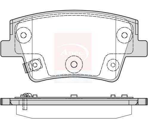 Apec Blue PD4032 Brake Pad Set, disc brake - 1
