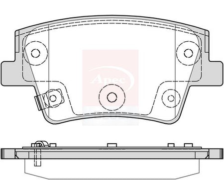 Apec Blue PD4032 Brake Pad Set, disc brake - 1