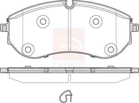 Apec Blue PD4033 Brake Pad Set, disc brake - 1
