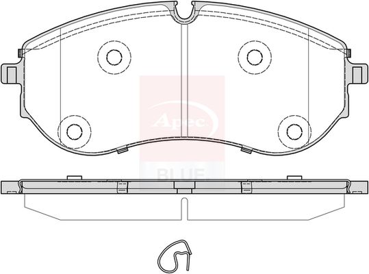 Apec Blue PD4033 Brake Pad Set, disc brake - 1