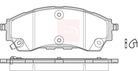 Apec Blue PD4035 Brake Pad Set, disc brake - 1