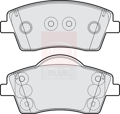 Apec Blue PD4039 Brake Pad Set, disc brake - 1