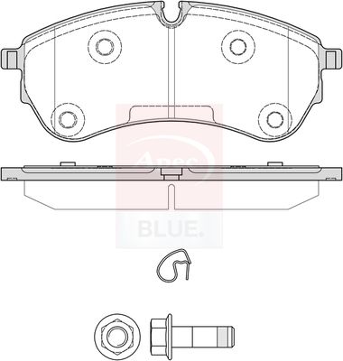Apec Blue PD4043 Brake Pad Set, disc brake - 1