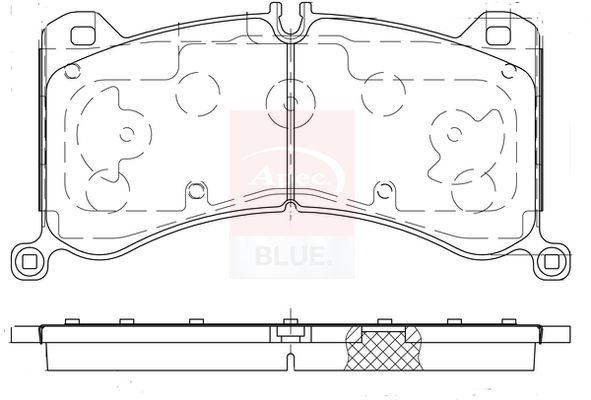 Apec Blue PD4073 Brake Pad Set, disc brake - 1