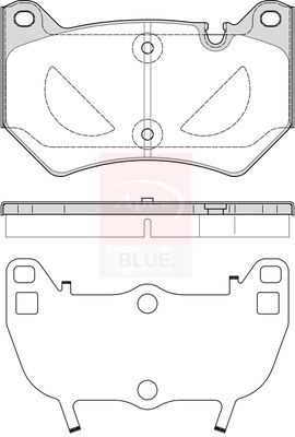 Apec Blue PD4082 Brake Pad Set, disc brake - 1